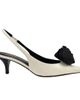 Madison Maison Madison Maison x Roberto Festa Istinya Flower Leather Slingback Kitten Heel - 1