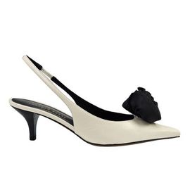 Madison Maison Madison Maison x Roberto Festa Istinya Flower Leather Slingback Kitten Heel