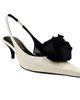 Madison Maison Madison Maison x Roberto Festa Istinya Flower Leather Slingback Kitten Heel - 2