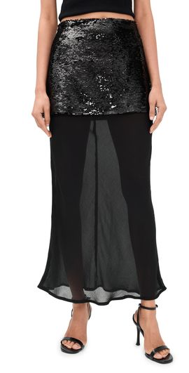 Madison the Label Madison the Label Aveline Maxi Skirt Black