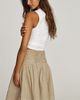 Maeve 100% Cotton Drop-Waist Mini Skirt - 2