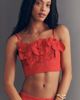 Maeve 100% Cotton Floral Appliqué Crop Top - 2