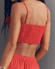 Maeve 100% Cotton Floral Appliqué Crop Top - 4