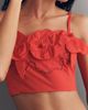 Maeve 100% Cotton Floral Appliqué Crop Top - 5