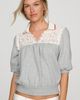 Maeve 100% Cotton Lace Sweatshirt - 1