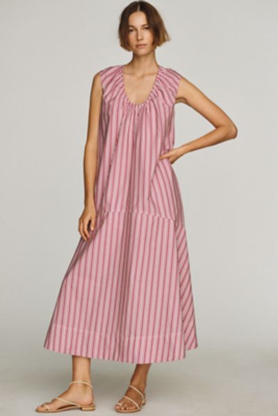 Maeve 100% Cotton Poplin Maxi Dress