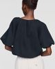 Maeve 100% Cotton V-Neck Bubble Sweatshirt - 2