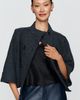 Maeve 100% Wool Double Breasted Capelet Jacket - 5