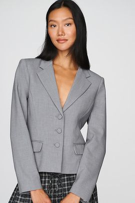 Maeve 90s Slim Suit Blazer Jacket