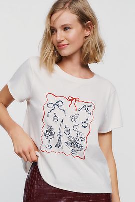 Maeve Agathe Marty x Maeve Caitlin 100% Cotton Holiday Tee