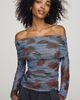 Maeve Aleda Mesh Off-Shoulder Top - 1