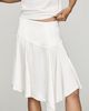 Maeve Asymmetrical Satin Godet Midi Skirt - 2