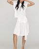 Maeve Asymmetrical Satin Godet Midi Skirt - 3