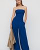 Maeve Avery Strapless Wide-Leg Pleated Jumpsuit - 1