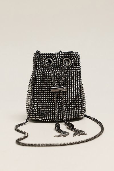 Maeve Beaded Mini Bucket Bag