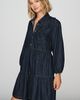 Maeve Bettina 100% Cotton Denim Tiered Mini Shirtdress - 1