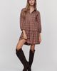 Maeve Bettina Plaid Mini Shirtdress - 5