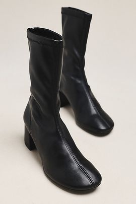 Maeve Block Heel Sock Boots