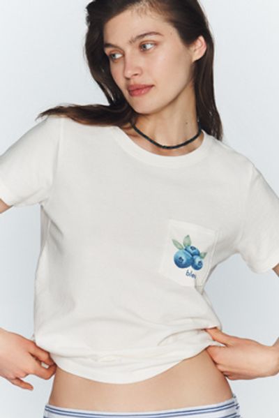 Maeve Blueberry Pocket Tee