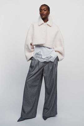 Maeve Boxy Micro Coat Jacket