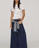 Maeve Caitlin Cotton Embroidered Boxy Tee - 4