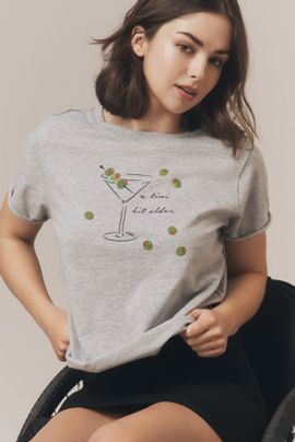 Maeve Caitlin Cotton Embroidered Boxy Tee by Abigail Jayne