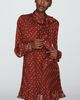 Maeve Caroline Chiffon Plissé Mini Dress - 1