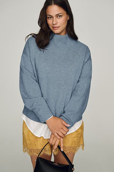 Maeve Carys Mock-Neck Sweater