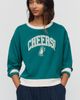 Maeve Cheers! Cotton Blend Graphic Sweatshirt - 1