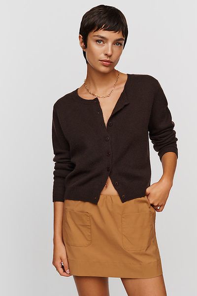 Maeve Chopped Blazer Mini Skirt