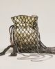 Maeve Cinched Rope & Fring Pouch - 3