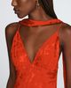 Maeve Clara Scarf-Neck Jacquard Midi Dress - 2