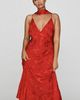 Maeve Clara Scarf-Neck Jacquard Midi Dress - 5