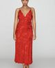 Maeve Clara Scarf-Neck Jacquard Midi Dress - 6