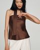 Maeve Clara Scarf-Neck Strapless Top - 1