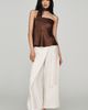 Maeve Clara Scarf-Neck Strapless Top - 2