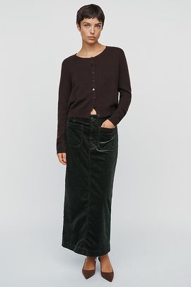 Maeve Colette Corduroy Maxi Skirt
