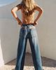 Maeve Colette Embroidered High-Rise Wide-Leg Full-Length Jeans - 1