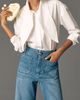 Maeve Colette Embroidered High-Rise Wide-Leg Full-Length Jeans - 6
