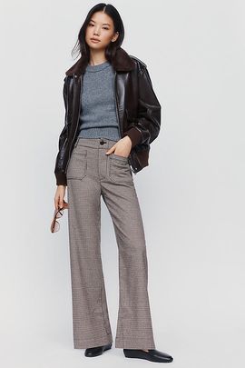 Maeve Colette Full Length Wide Leg Knit Pants