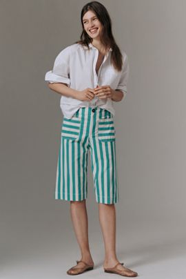 Maeve Colette High-Rise Longline Shorts