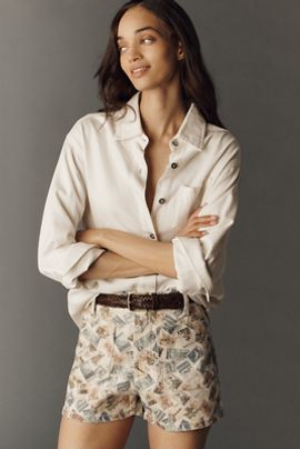 Maeve Colette High Rise Mini Shorts