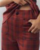 Maeve Colette Plaid High-Rise Wide-Leg Full-Length Pants - 4