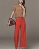 Maeve Colette Ruffle-Hem High-Rise Wide-Leg Pants in Magic Fabric - 4