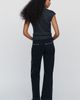 Maeve Colette Studded High Rise Wide Leg Full Length Jeans - 4