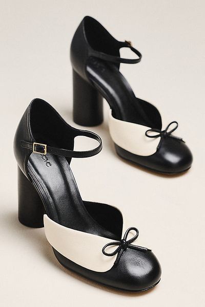 Maeve Collar Ankle Strap Heels