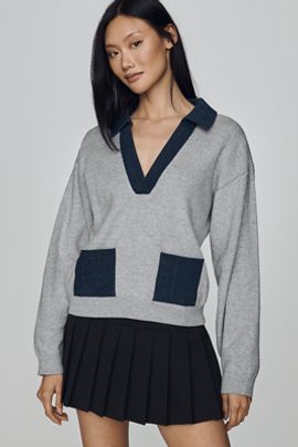 Maeve Collared Pullover Sweater