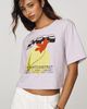 Maeve Cotton Cropped Graphic Tee - 1