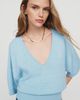 Maeve Cotton Merino Plunge V-Neck Sweater - 1