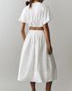 Maeve Cotton Pintuck Midi Skirt - 3